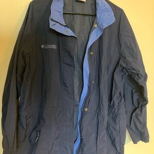 Columbia Blue womens Windbreaker Jacket